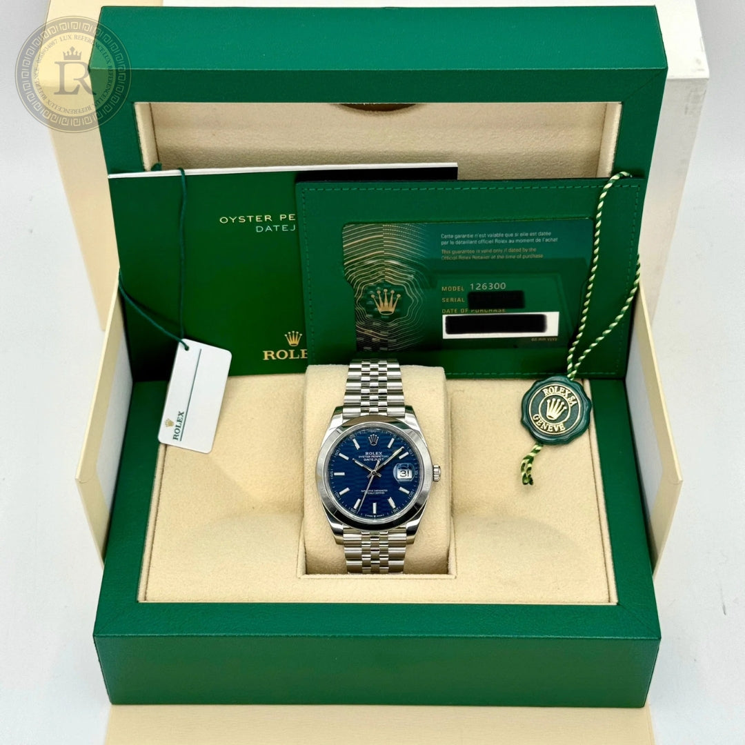 Rolex Datejust Jubilee, Cadran Bleu