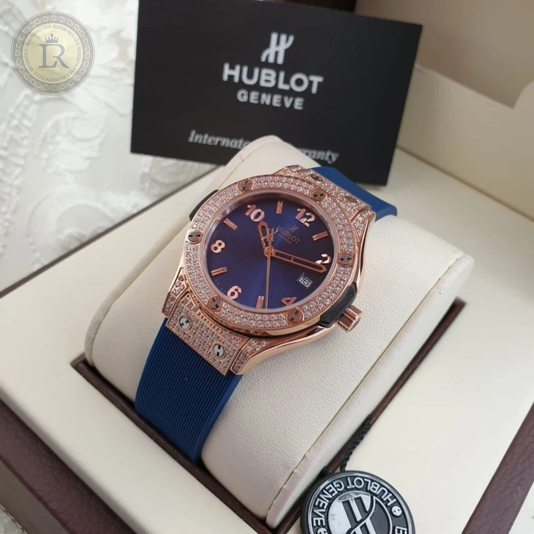 Classic Fusion King Gold Blue Diamonds
