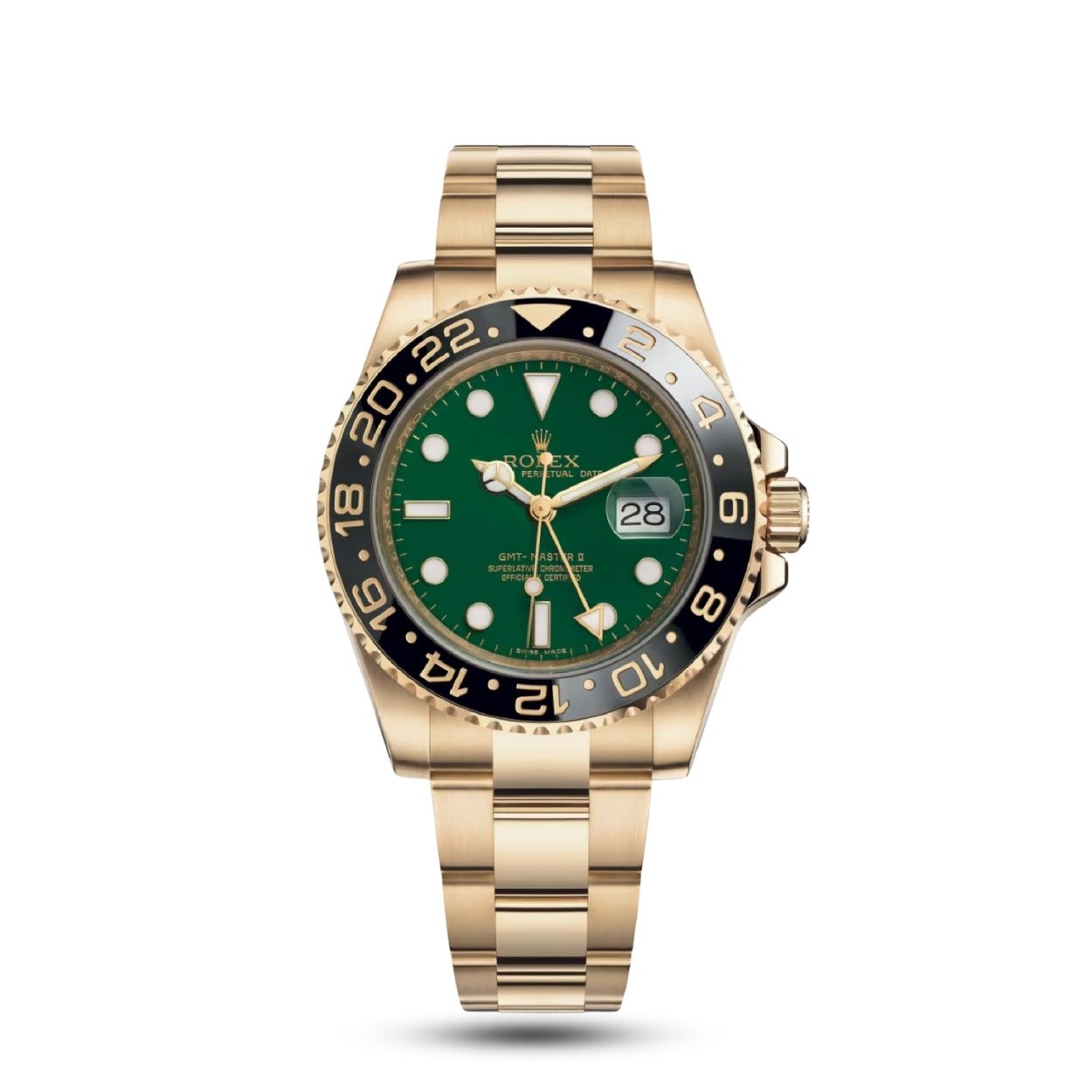 RX GMT‑MASTER II Vert/Or Jaune