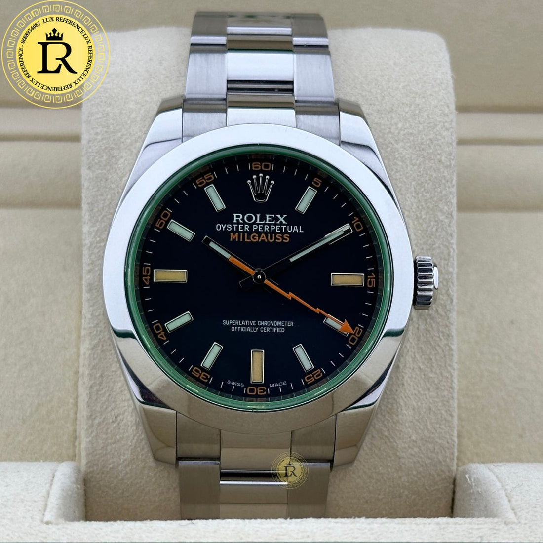 Milgauss Fond Noir Montre Homme