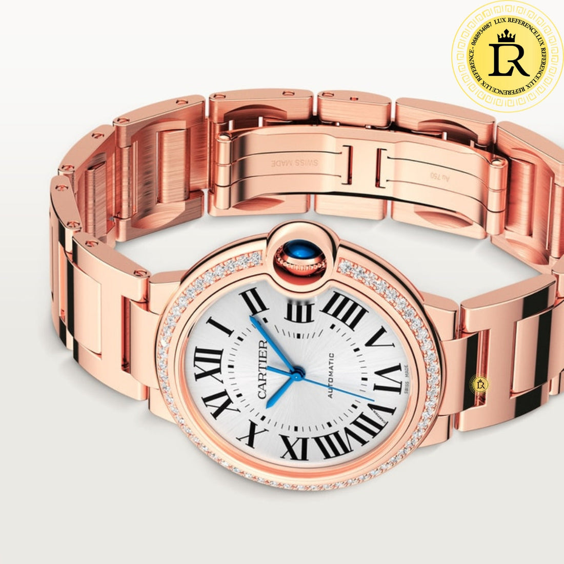 Ballon Bleu De Cartier Or Rose Sertie