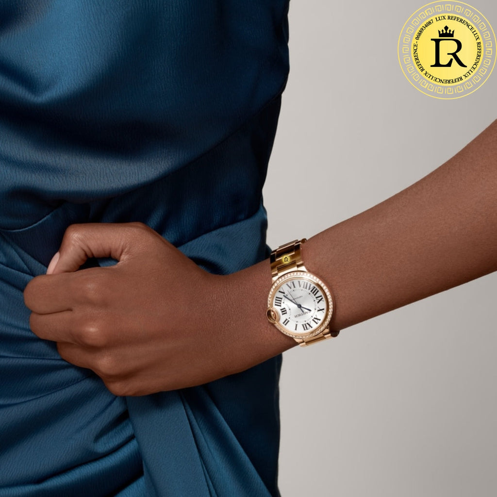 Ballon Bleu De Cartier Or Rose Sertie