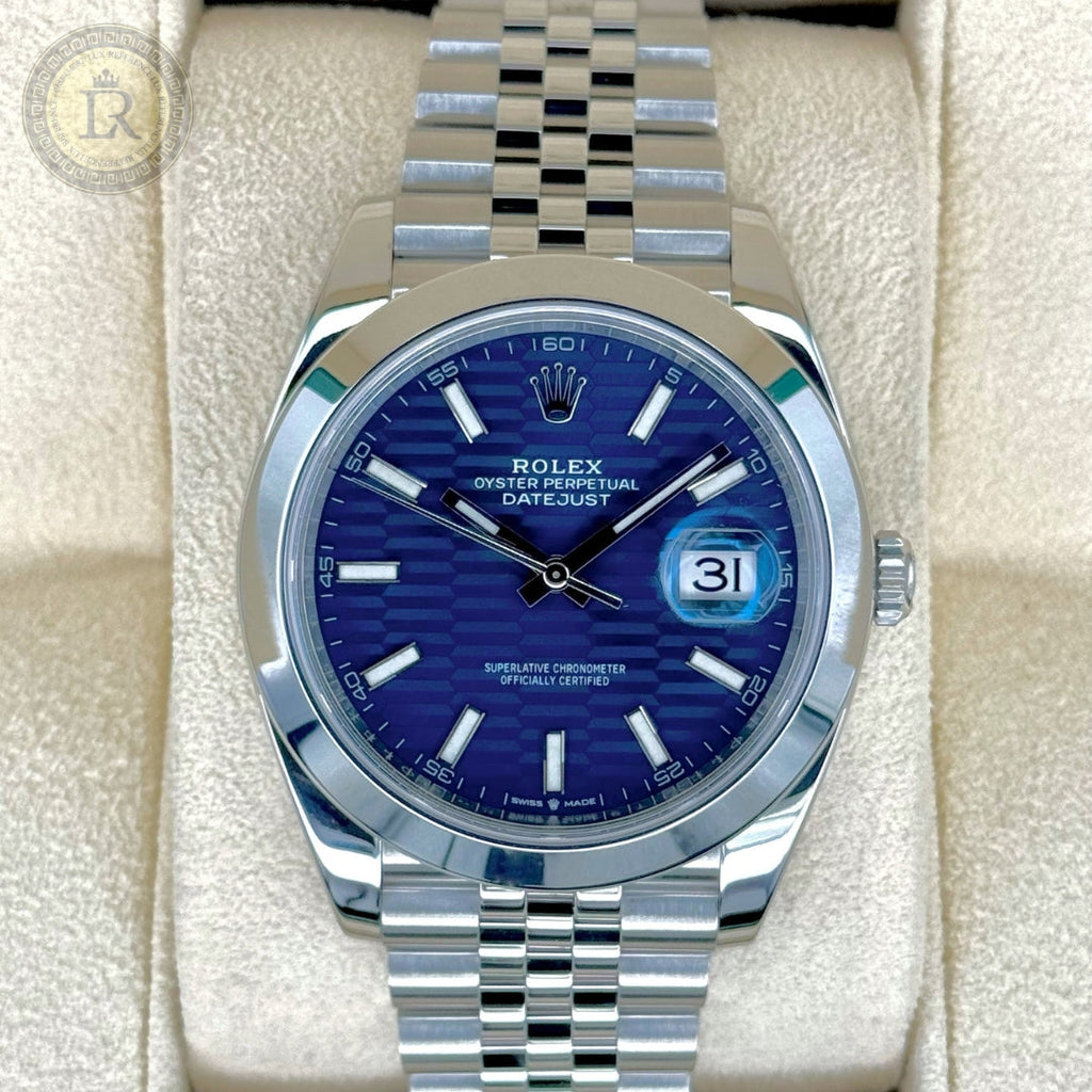 Rolex Datejust Jubilee, Cadran Bleu