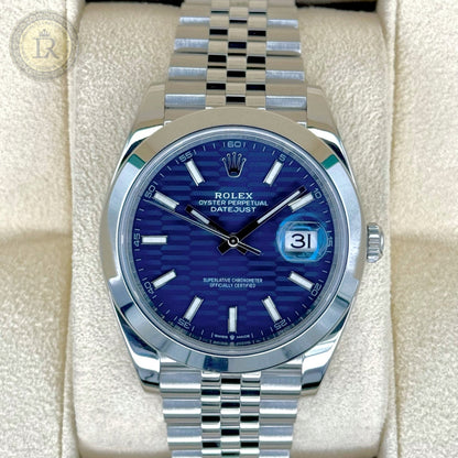 Rolex Datejust Jubilee, Cadran Bleu