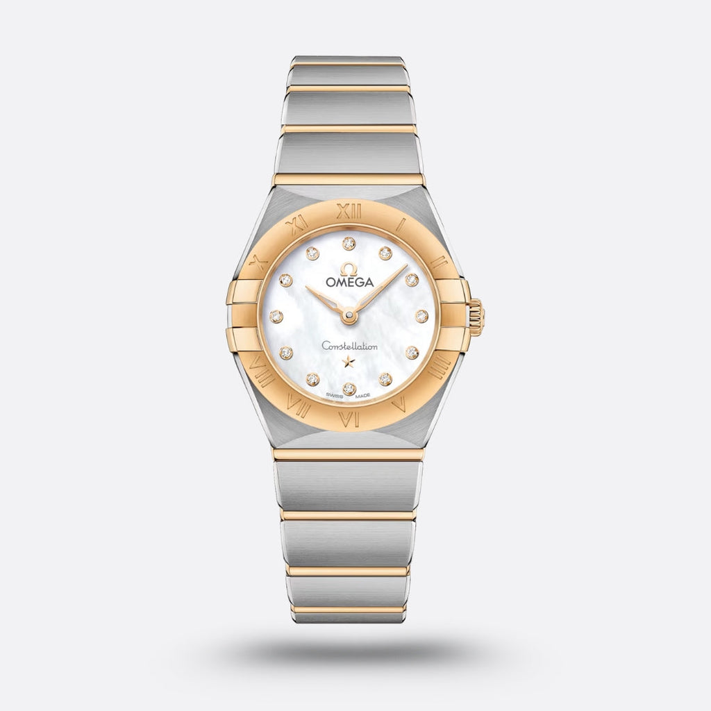 Omega constellation quartz - or jaune