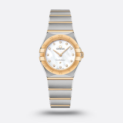 Omega constellation quartz - or jaune