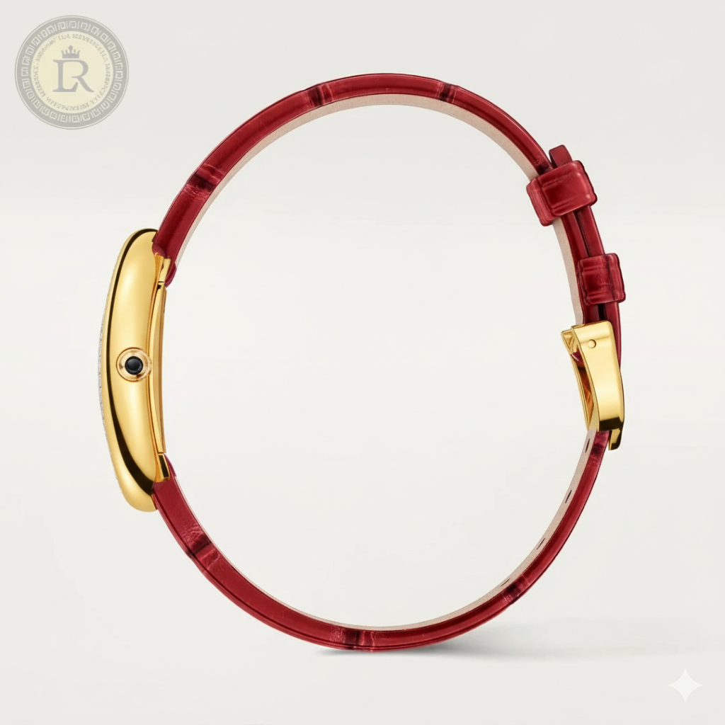 Montre Baignoire Rouge