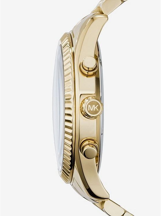 Montre Lexington dorée surdimensionnée MK8286