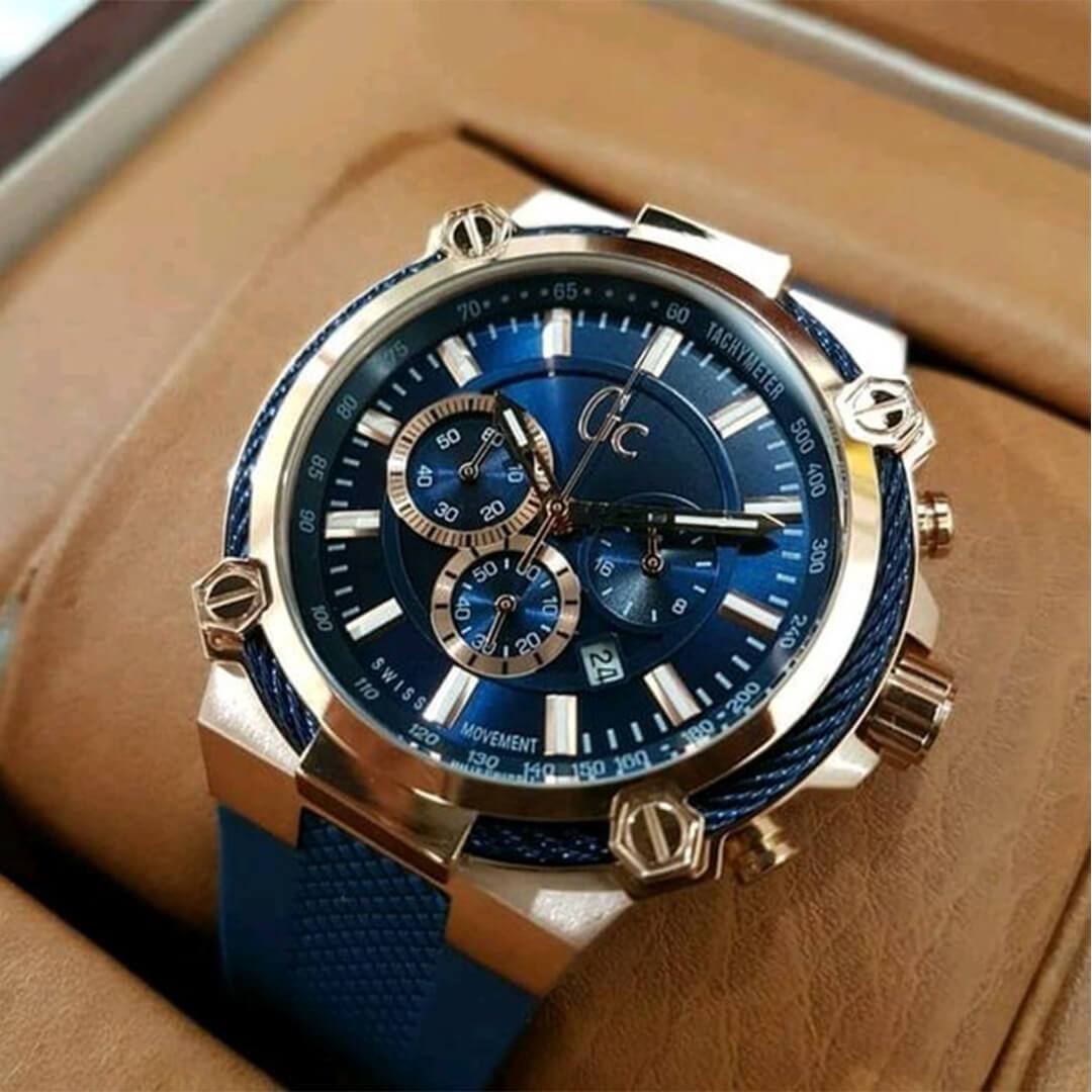 Montre GC Y24006G7 Chronographe Homme Silicone sport