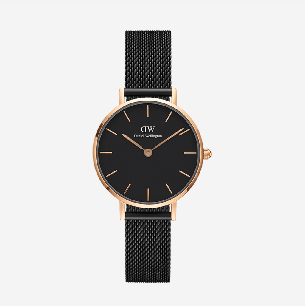 Duo Exclusif Montres Daniel Wellington Couple Mesh Noir Total Black Saint-Valentin 2026 – Cadeau Romantique