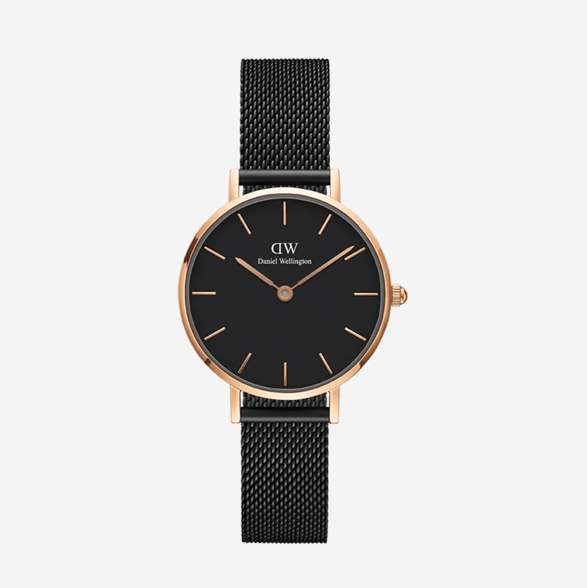 Duo Exclusif Montres Daniel Wellington Couple Mesh Noir Total Black Saint-Valentin 2026 – Cadeau Romantique