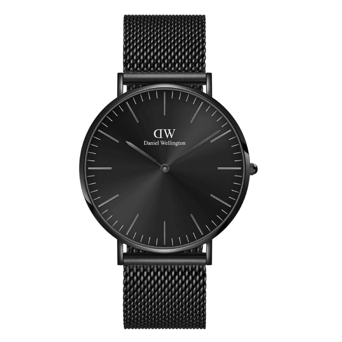 Duo Exclusif Montres Daniel Wellington Couple Mesh Noir Total Black Saint-Valentin 2026 – Cadeau Romantique