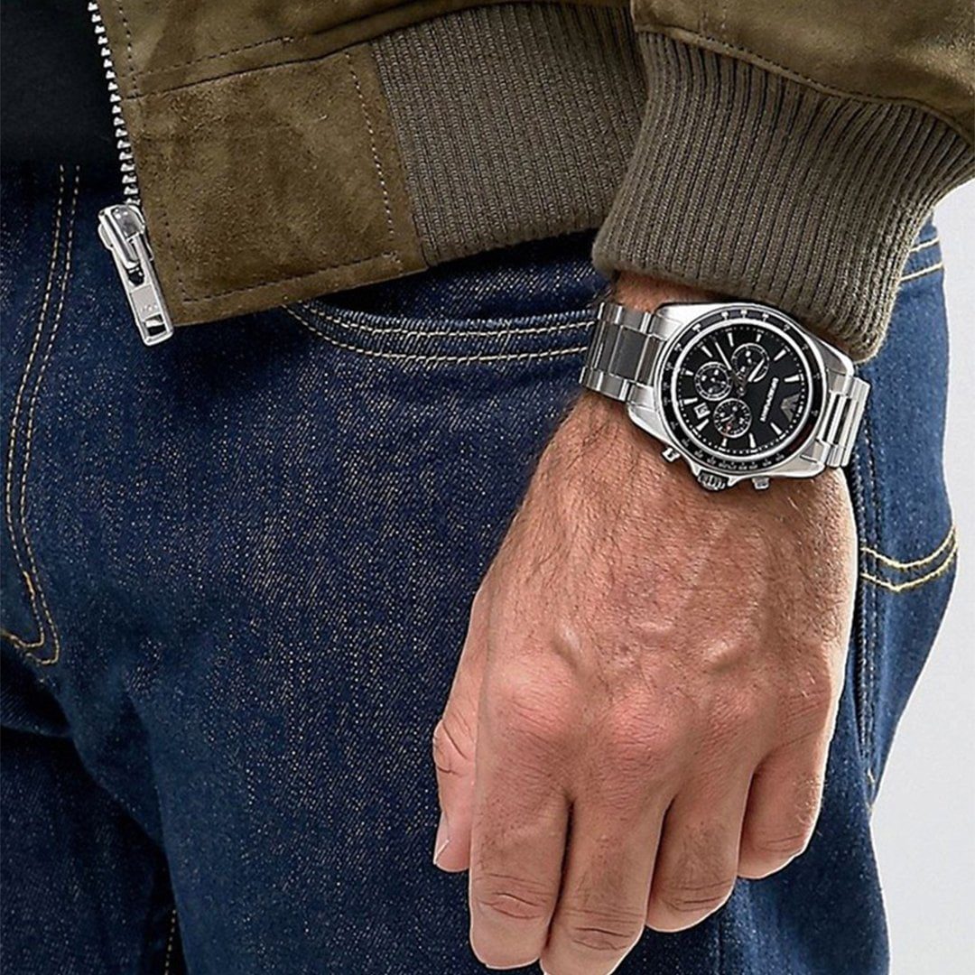 MONTRE Emporio Armani SIGMA BLACK CHRONOGRAPH AR6098
