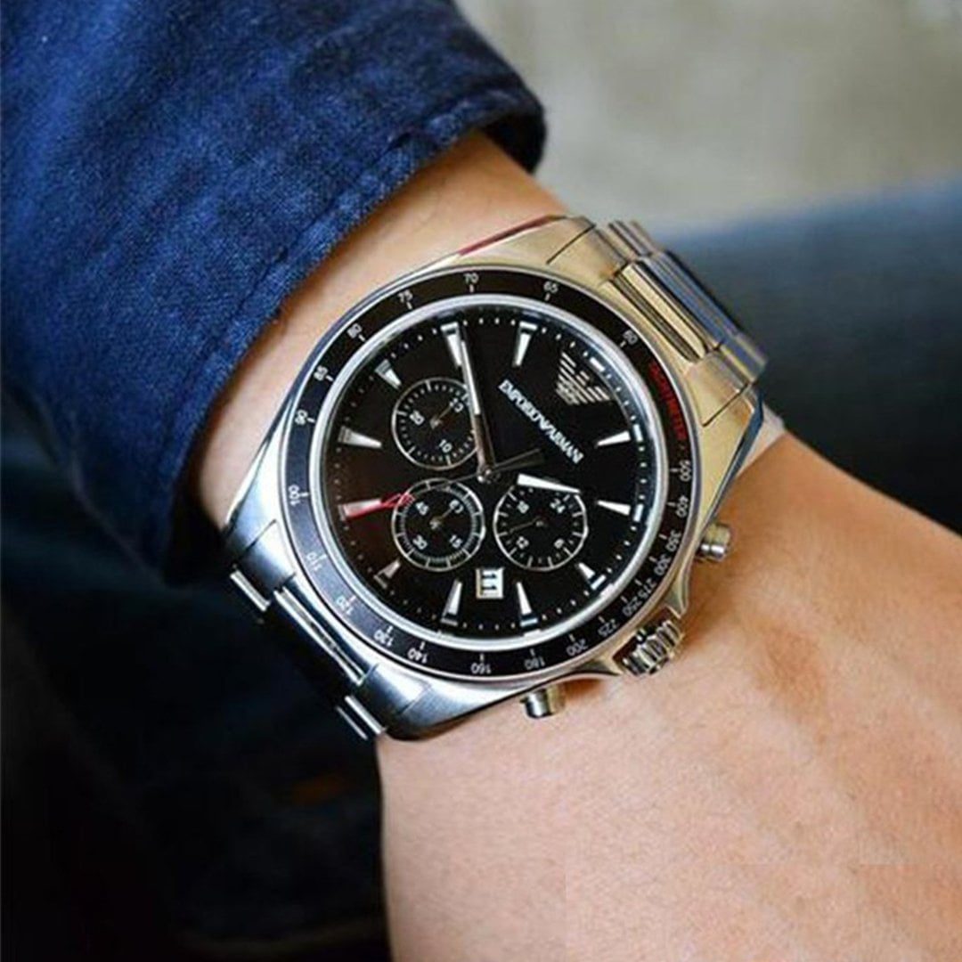 MONTRE Emporio Armani SIGMA BLACK CHRONOGRAPH AR6098