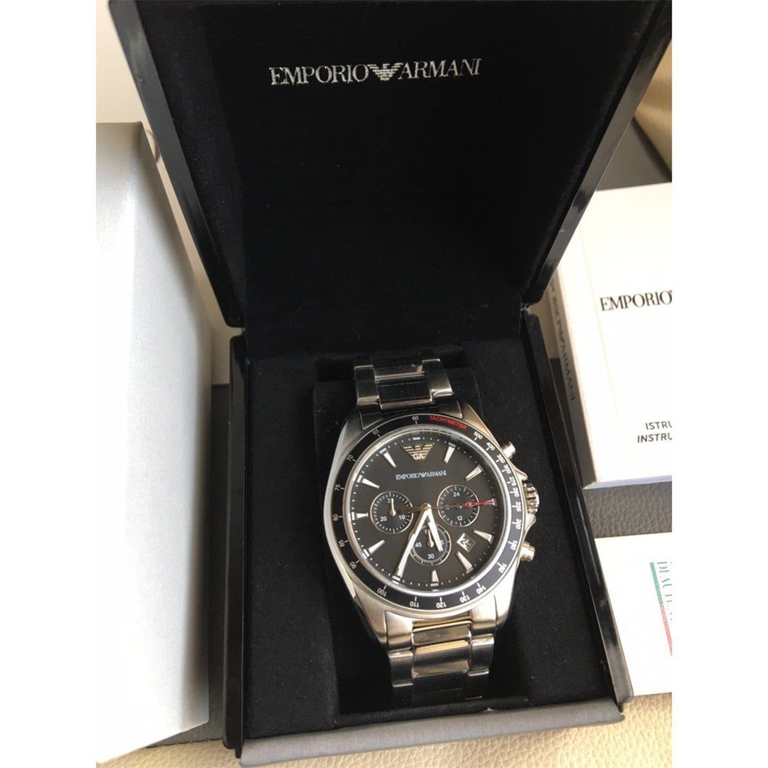 MONTRE Emporio Armani SIGMA BLACK CHRONOGRAPH AR6098