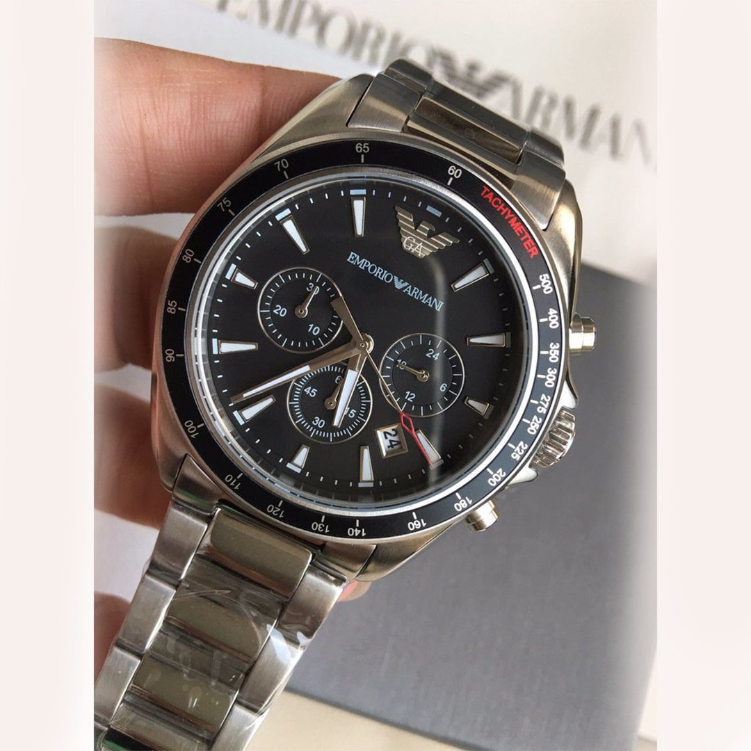 MONTRE Emporio Armani SIGMA BLACK CHRONOGRAPH AR6098