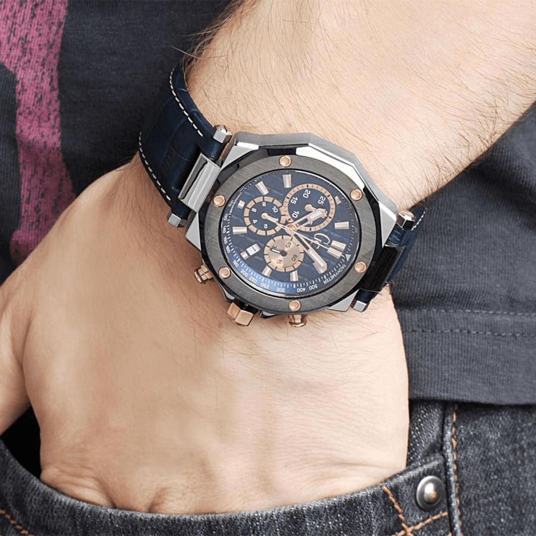 Montre Gc X72025G7S – Montre Chronographe Bleue Homme