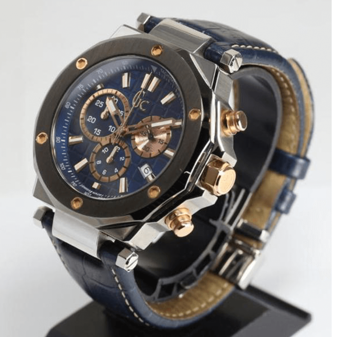 Montre Gc X72025G7S – Montre Chronographe Bleue Homme