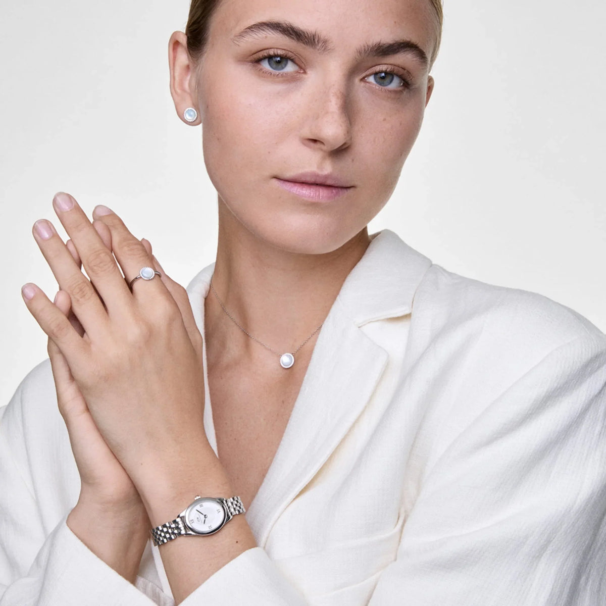 Daniel Wellington Ophelia Mini 22 watch DW00100808 FULL WHITE / SAPHIR WHITE