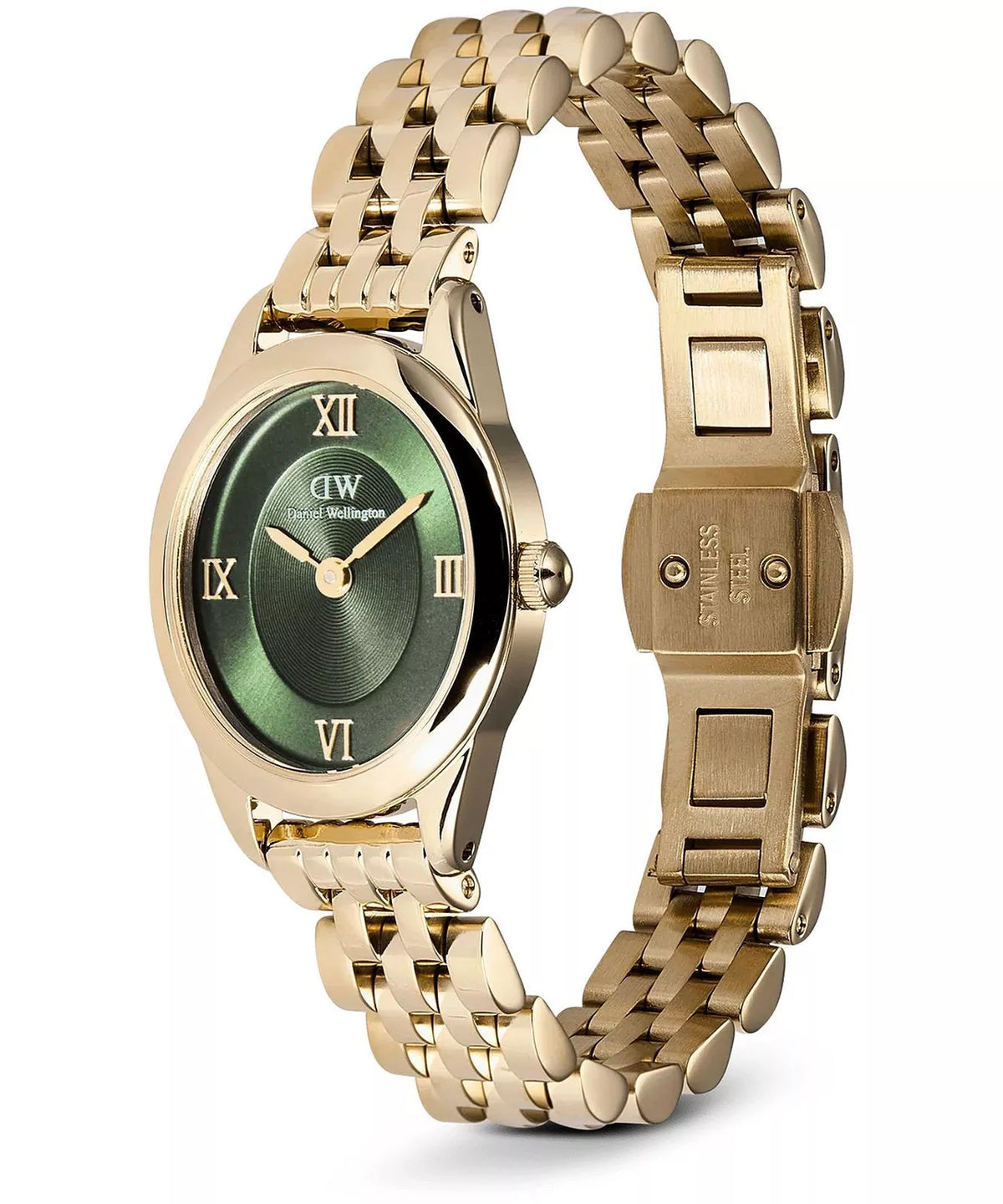 Daniel Wellington Ophelia Mini 22 watch DW00100804 FULL GOLD / SAPHIR GREEN