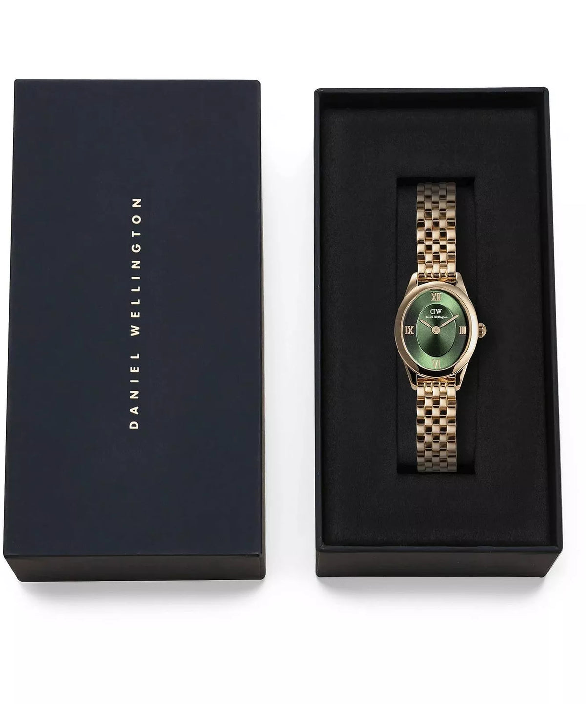 Daniel Wellington Ophelia Mini 22 watch DW00100804 FULL GOLD / SAPHIR GREEN